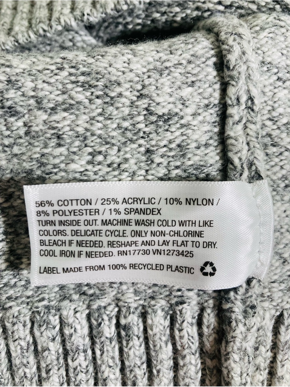NWT Goodfellow & Co size XL Gray Shawl-Collar V-Neck Sweater - Picture 4 of 5